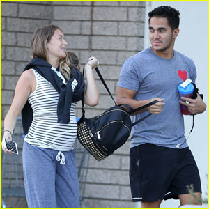 Alexa PenaVega Shows Off Growing Baby Bump at the Gym With Carlos!