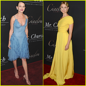 Britt Robertson & Lucy Fry Glam Up For 'Mr. Church' Premiere