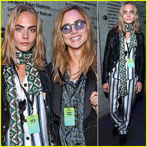 Cara Delevingne Stops By Apple Music Festival with Suki Waterhouse!