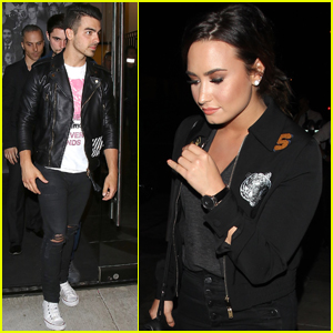 Demi Lovato & Joe Jonas Stop By Christina Milian's Birthday Party