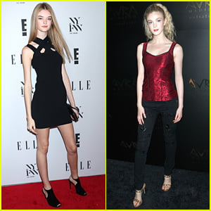 Model Willow Hand & Elena Kampouris Step Out at NYFW Events