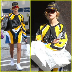 Hailey Baldwin Spends Her Afternoon Off Shopping