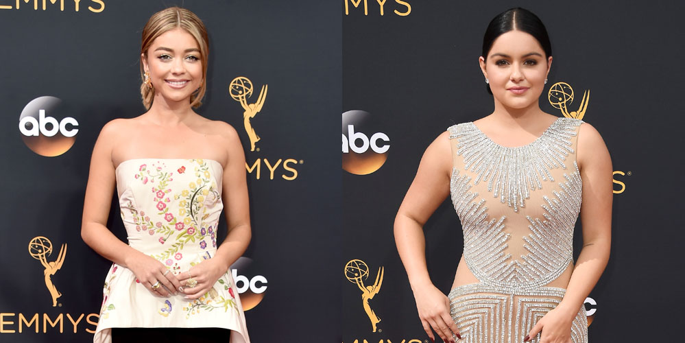 Modern Family's Sarah Hyland & Ariel Winter Hit the Emmys 2016 Red Carpet - Just Jared Jr. Modern Family's Sarah Hyland & Ariel Winter Hit the Emmys 2016 Red Carpet - Just Jared Jr.