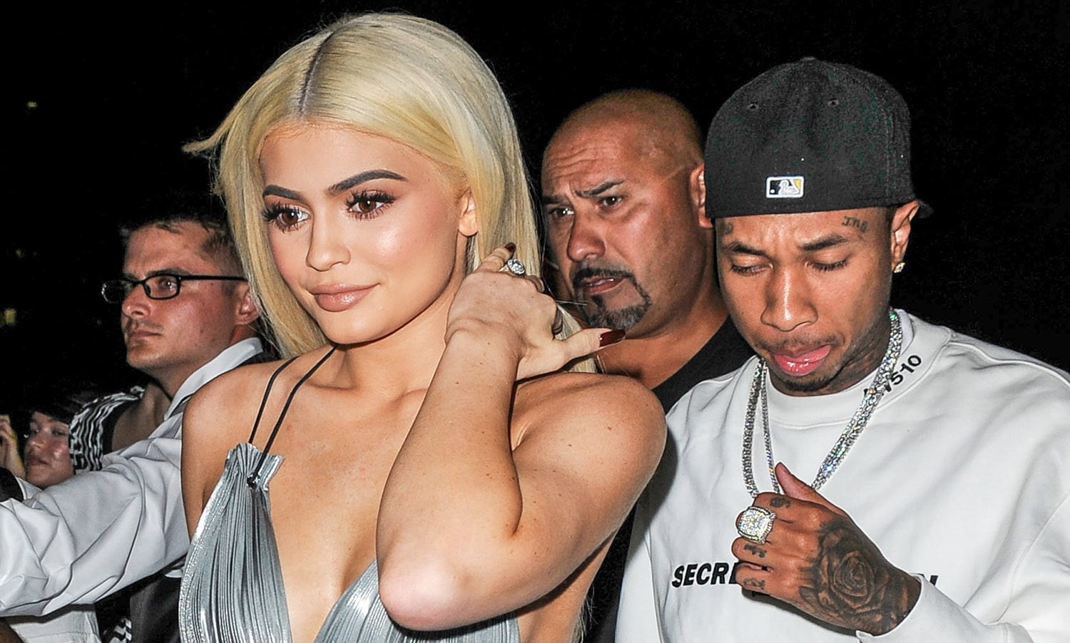 Kylie Jenner & Tyga Support Kendall Jenner at Alexander Wang NYFW Runway Show