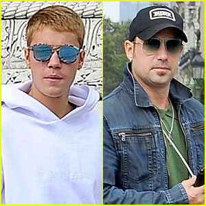 Justin & Jeremy Bieber Check Out Sights in Paris!