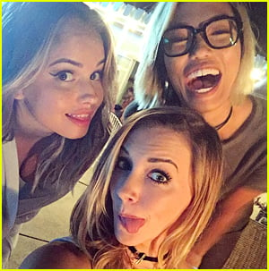 Debby Ryan & Katie Cassidy Share More Pics From 'Cover Versions' Movie Filming