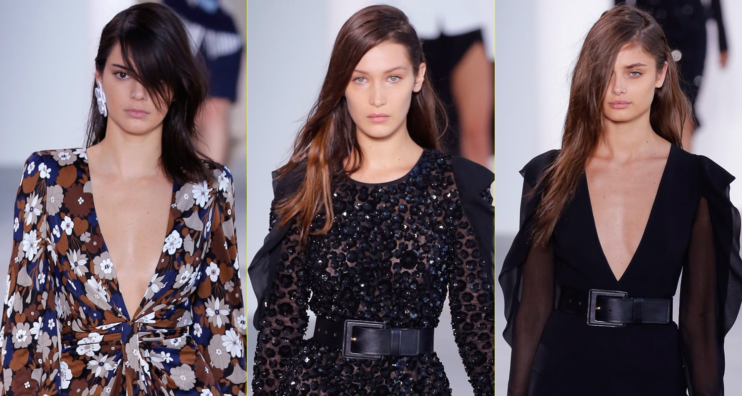 Bella Hadid Recovers Gracefully From a Fall on the Runway During NYFW