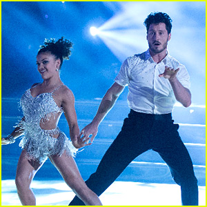 Laurie Hernandez & Val Chmerkovskiy Deliver An Epic Cha Cha For DWTS Premiere