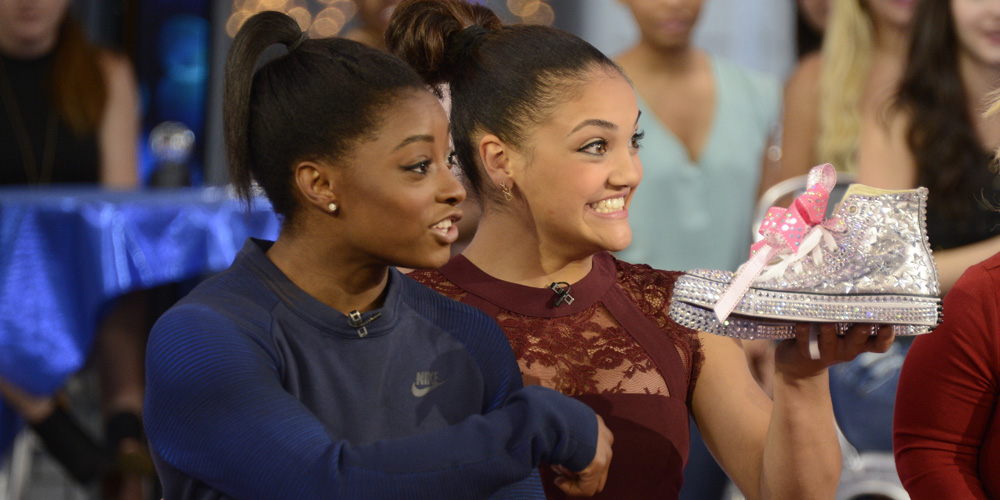 Laurie Hernandez Crashes Simone Biles’ Interview on ‘Good Morning