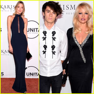Dylan Jagger Lee Joins Mom Pamela Anderson at UNITAS Gala