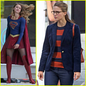 Melissa Benoist Hits the Street Filming 'Supergirl'!