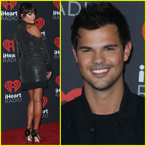 Lea Michele & Taylor Lautner Party at iHeartRadio Music Festival!