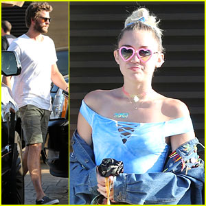 Miley Cyrus & Liam Hemsworth Step Out for a Lunch Date on Labor Day!