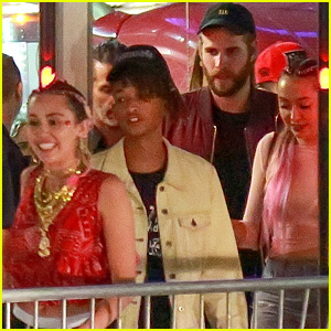 Miley Cyrus Sees Drake in Concert with Liam Hemsworth, Jaden Smith, & More!