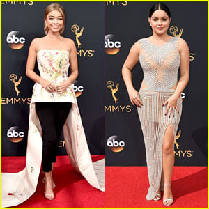 Modern Family's Sarah Hyland & Ariel Winter Hit the Emmys 2016 Red Carpet