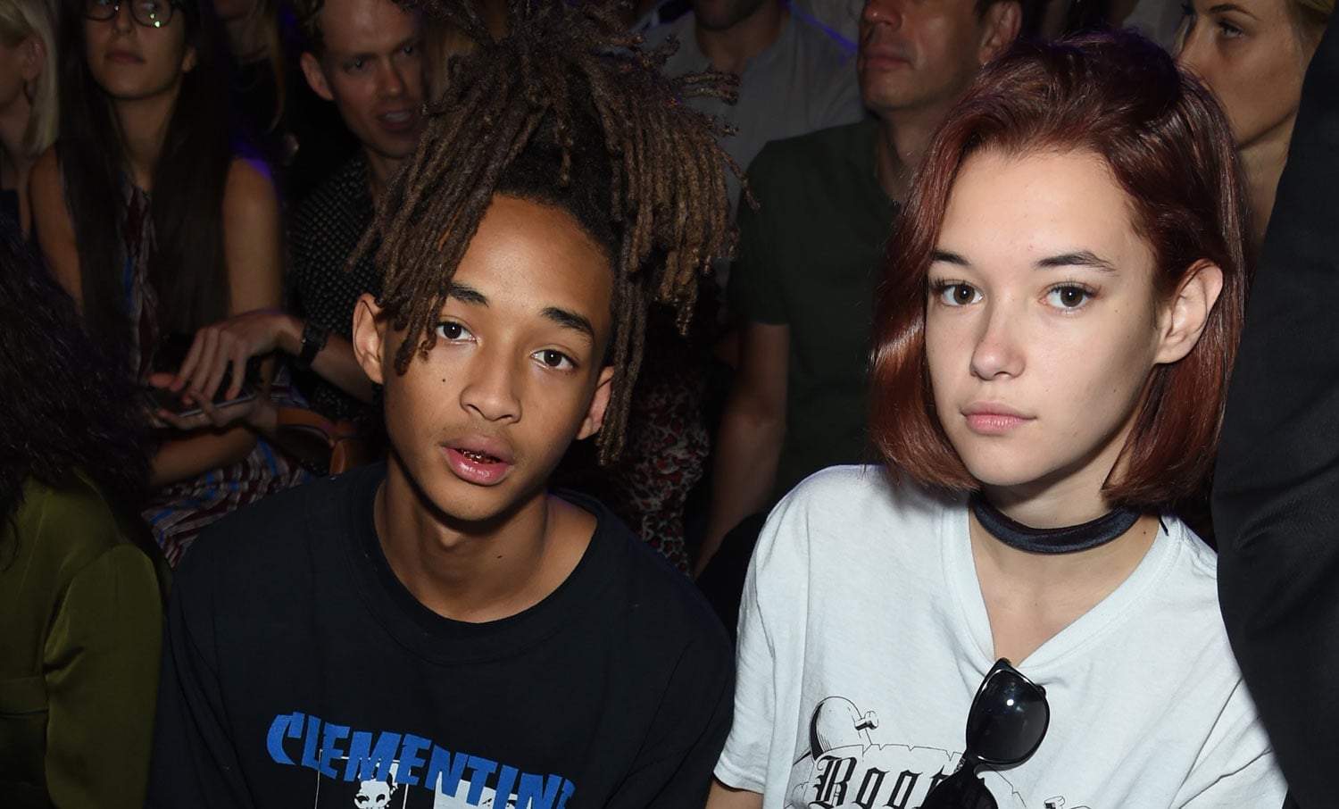 Jaden Smith & Sarah Snyder Sit Front Row at Hood by Air NYFW Presentation