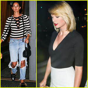 Taylor Swift Grabs Dinner with BFF Lily Aldridge in NYC