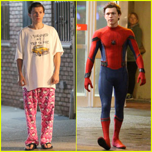 Tom Holland Wears 'Hello Kitty' PJs for 'Spider-Man: Homecoming' Scenes!