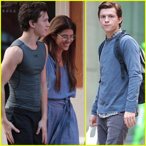 Tom Holland is Joined by Marisa Tomei While Filming 'Spider-Man: Homecoming'!