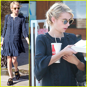 Emma Roberts Picks Up Lunch After Sharing Aunt Julia Roberts' Advice About Voting
