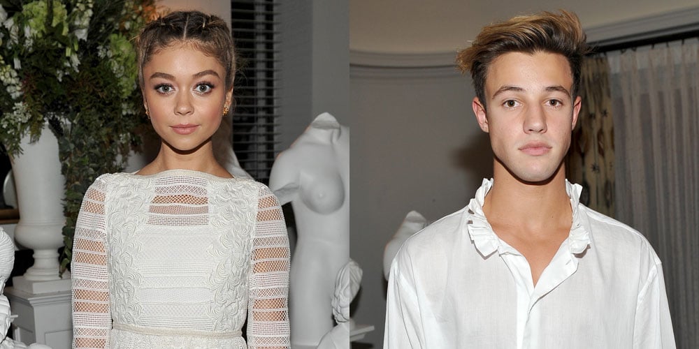 Sarah Hyland & Cameron Dallas Help Burberry Honor Felicity Jones
