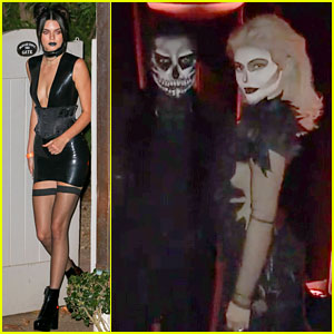 Kylie Jenner & Tyga Dress as the 'Dead' for Halloween Dinner Party!