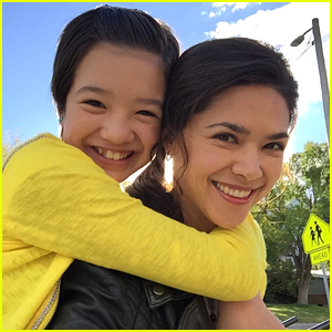 Lilan Bowden Shares Adorable Pic From 'Andi Mack' Set