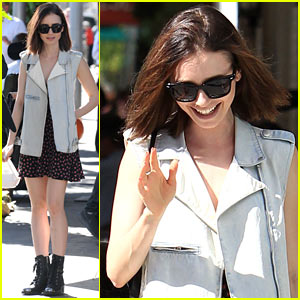 Lily Collins Steps Out for Lunch After Some Exciting Awards News!