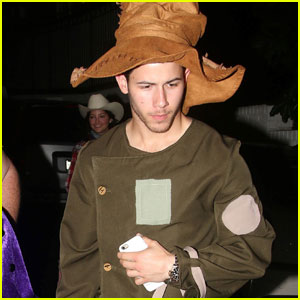 Nick Jonas Hits Up Halloween Party as Scarecrow!