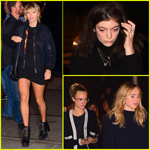 Taylor Swift is Joined by Lorde, Cara Delevingne, & More Friends at Kings of Leon Show in NYC!