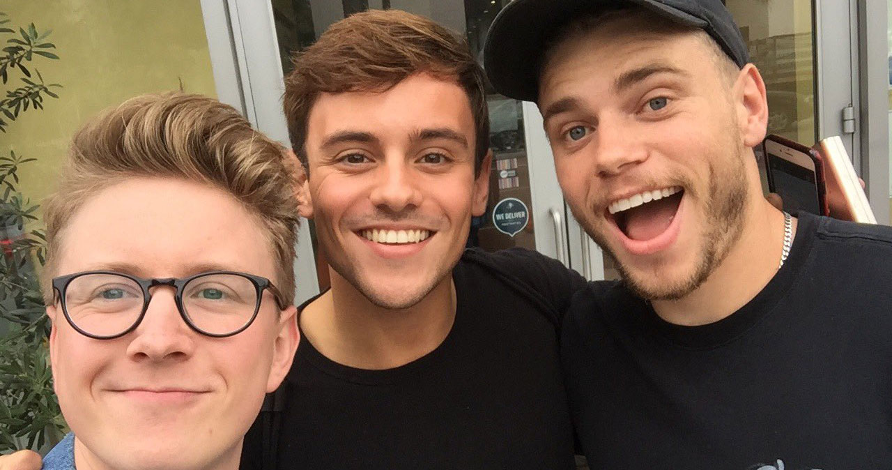 Tyler Oakley Gets Mani/Pedis With Oympians Tom Daley & Gus Kenworthy ...