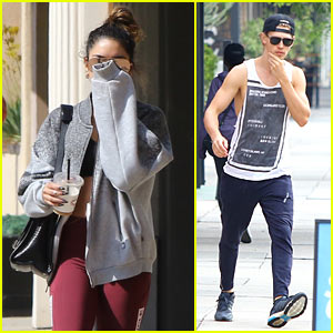 Vanessa Hudgens Works Up a Sweat with BF Austin Butler at Pilates