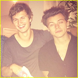 Harry Styles & Ansel Elgort Snapped a Photo Together!