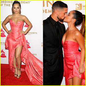 Becky G Stuns Everyone In Gorgeous Pink Gown at Latin GRAMMY Person of the Year!