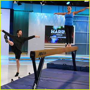 Laurie Hernandez Teaches Harry Connick Jr The Ways of the Balance Beam