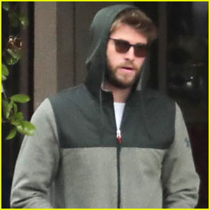 Liam Hemsworth Covers Up While Out in Point Dume