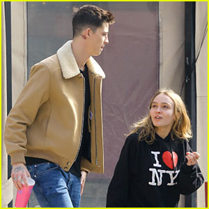 Lily-Rose Depp & Boyfriend Ash Stymest Stay Close During Their Day Date!