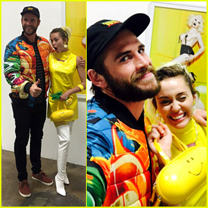 Miley Cyrus Checks Out Her Pal's Gallery Opening with Liam Hemsworth!