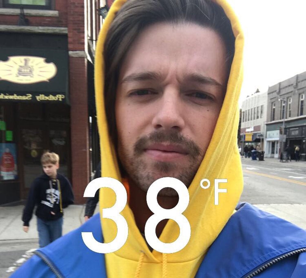 Patrick Schwarzenegger Was Not Prepared For Michigan’s Cold Weather Abby Champion Patrick