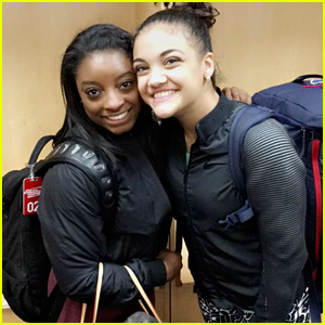 Laurie Hernandez Shares Sweet Moment with Simone Biles While Wrapping Up Run on Kellogg's Tour