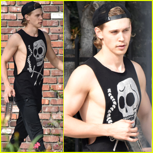 Austin Butler Puts In Some More Time at the Gym!