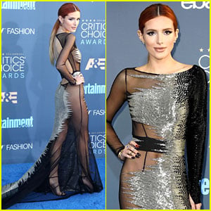 Bella Thorne Shows Lots of Skin in Her Sheer Critics' Choice Dress