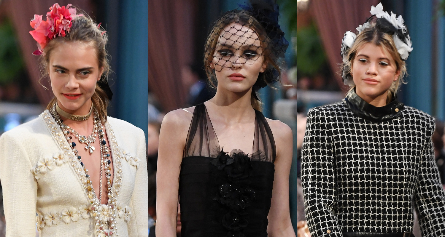 Lily-Rose Depp and Pharrell walk Chanel runway