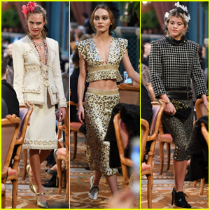 Cara Delevingne Rocks the Runway With Sofia Richie & Lily-Rose Depp