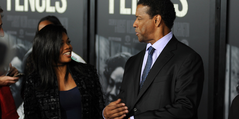 Gabby Douglas Meets Denzel Washington at ‘Fences’ NYC Premiere