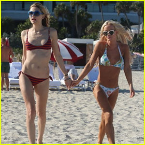 YouTube Star Gigi Gorgeous Holds Hands With Gal Pal on Miami Beach