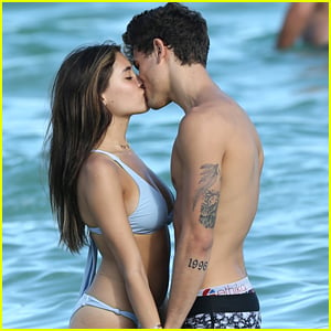 Madison Beer & Jack Gilinsky Share Sweet Kiss in the Ocean in Miami!
