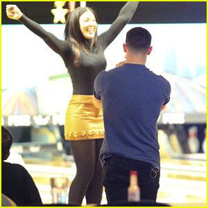 Nick Jonas Goes on Bowling Date With Mystery Brunette!