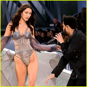 VIDEO: Bella Hadid Reunites with The Weeknd on VS Fashion Show Runway!