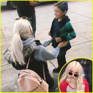 Dove Cameron Loves Kids & Encourages Them To Say Hi To Her!